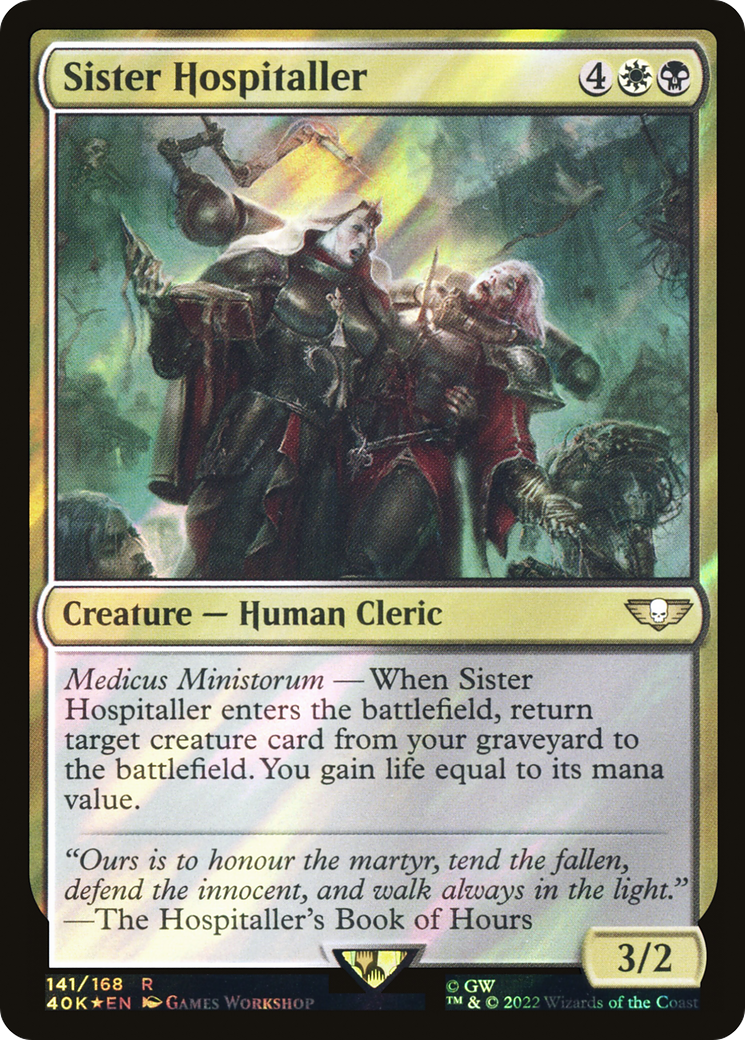 Sister Hospitaller (40K-141★) - Warhammer 40,000 Commander Foil