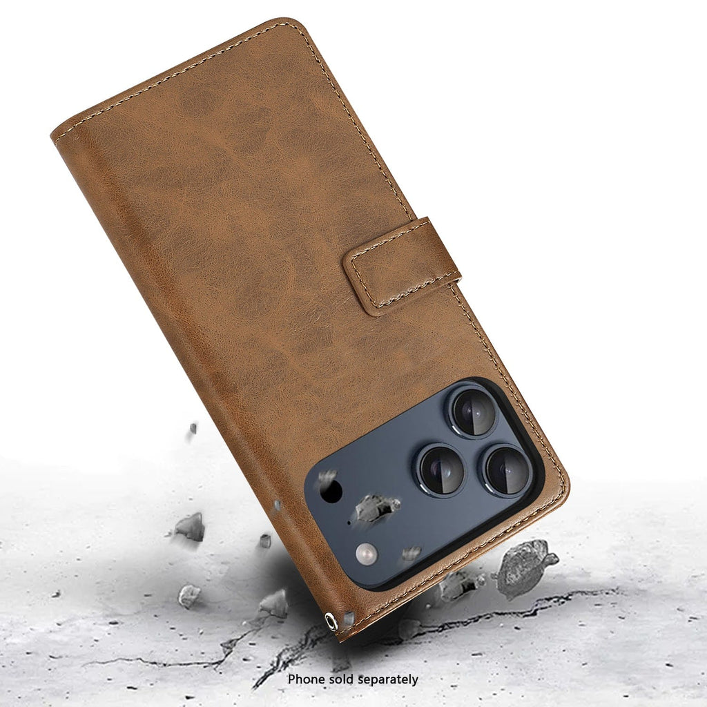 iPhone 17 Pro Max Case - Leather Folio Wallet | Indy Series