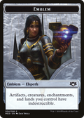 Elspeth, Knight-Errant Emblem (MED-0G4) - Mythic Edition Tokens