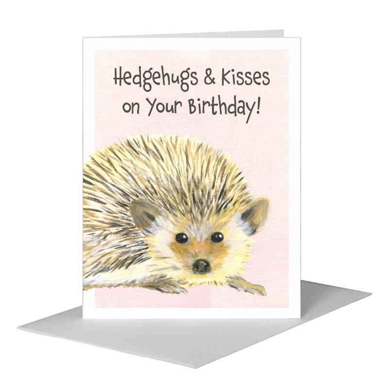 Roundy Hedgehog, Greeting Card (#8417C)