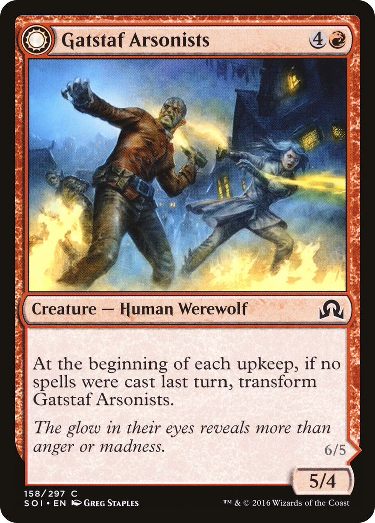 Gatstaf Arsonists // Gatstaf Ravagers (SOI-158) - Shadows over Innistrad: (Double Faced Transform)