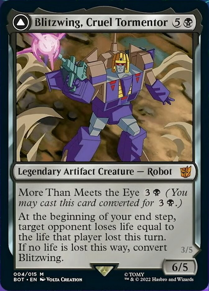 Blitzwing, Cruel Tormentor // Blitzwing, Adaptive Assailant (BOT-004) - Transformers: (convertdfc)