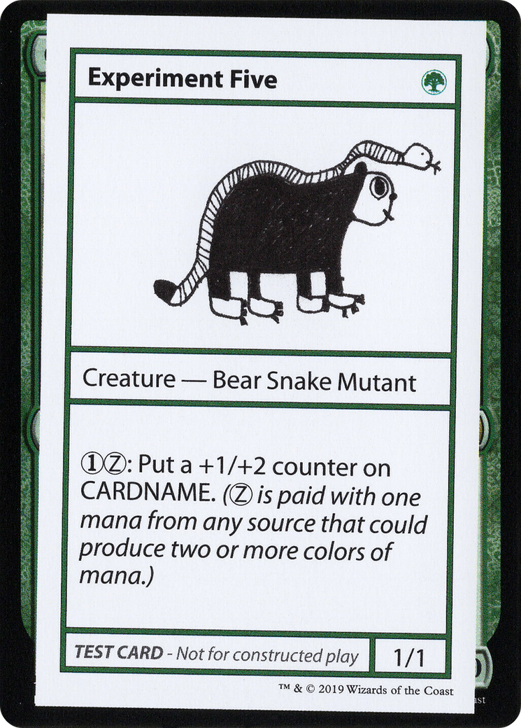 Experiment Five (CMB1-073) - Mystery Booster Playtest Cards 2021