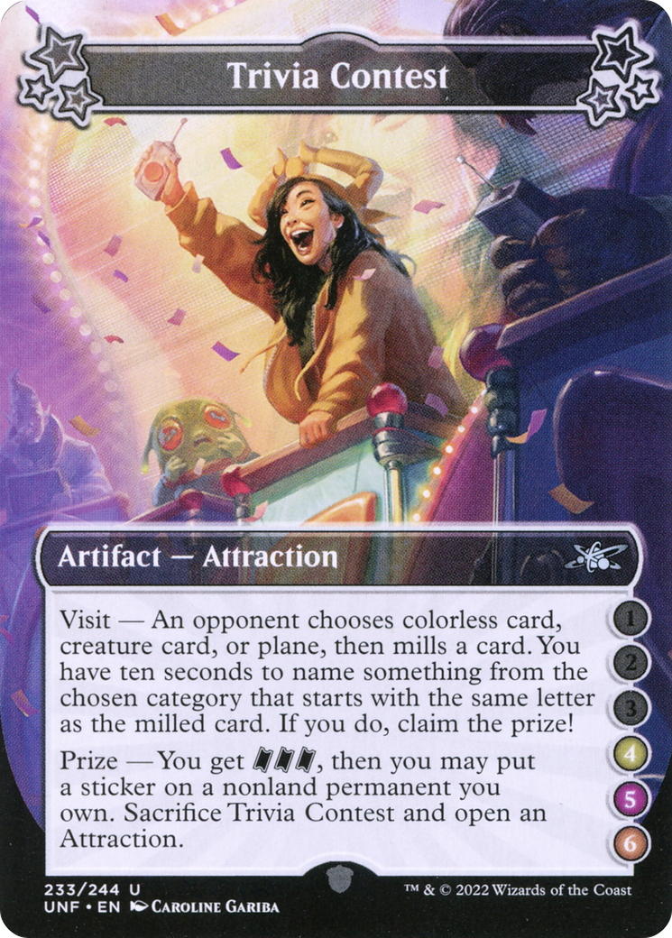 Trivia Contest (UNF-233F) - Unfinity