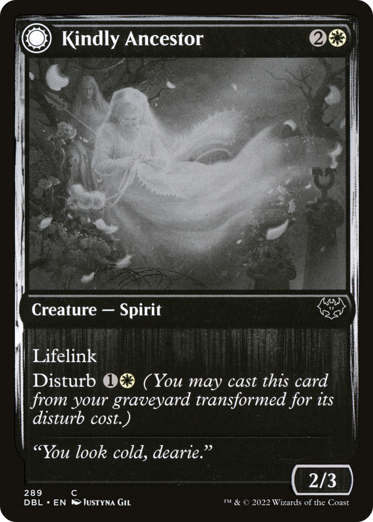 Kindly Ancestor // Ancestor's Embrace (DBL-289) - Innistrad: Double Feature: (Double Faced Transform)