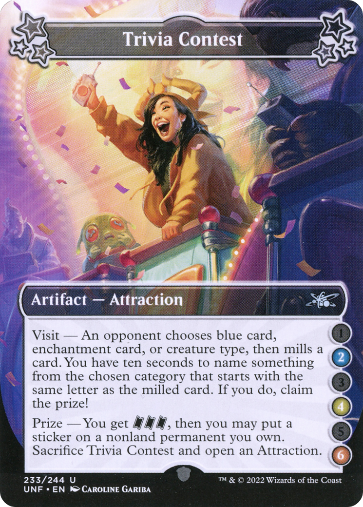 Trivia Contest (UNF-233B) - Unfinity Foil