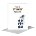 Skunk Face, Greeting Card (#8111C)