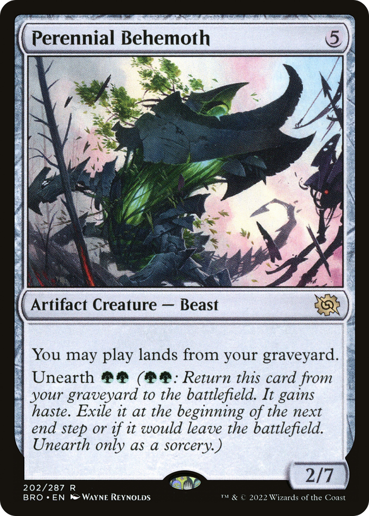 Perennial Behemoth (BRO-202) - The Brothers' War Foil