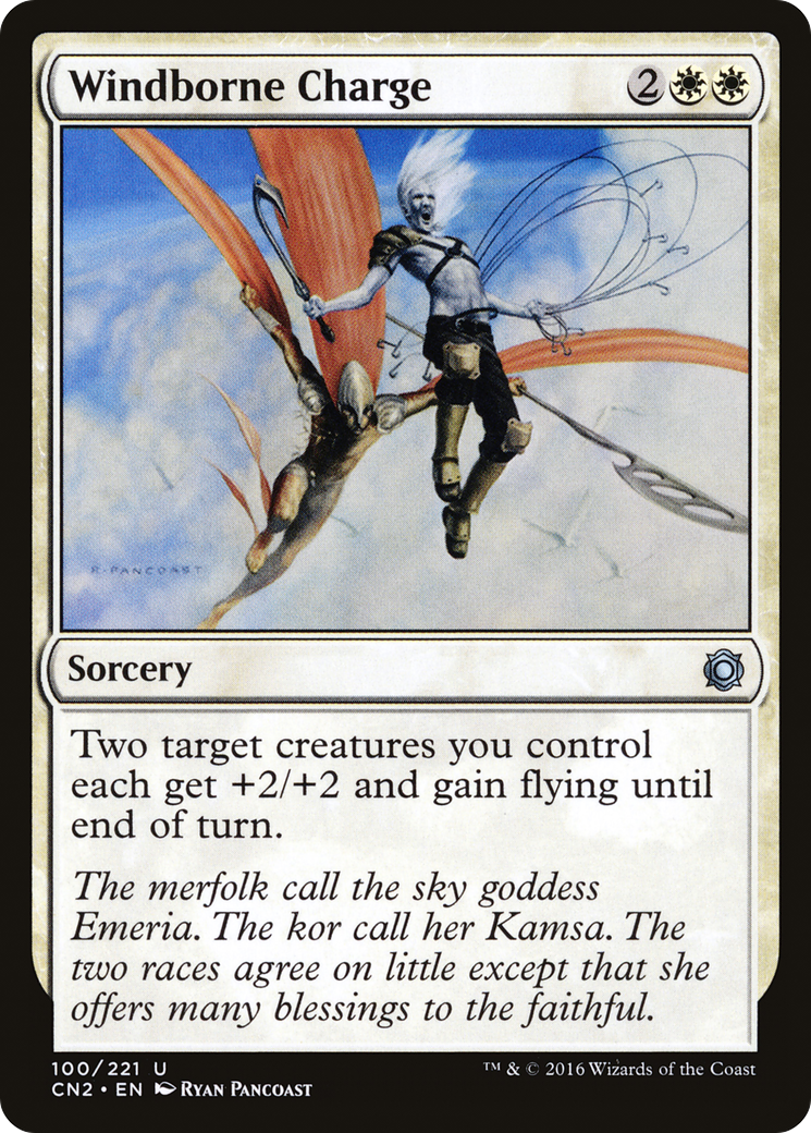 Windborne Charge (CN2-100) - Conspiracy: Take the Crown Foil