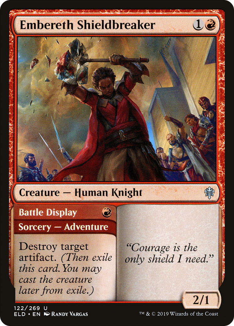 Embereth Shieldbreaker // Battle Display (ELD-122) - Throne of Eldraine Foil