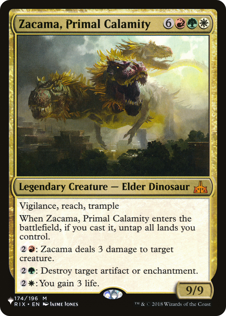 Zacama, Primal Calamity (LIST-RIX-174) - The List
