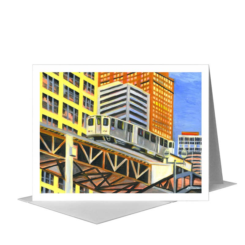 Next Stop, Chicago, Greeting Card (#7279B)