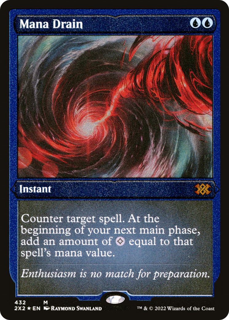 Mana Drain (2X2-432) - Double Masters 2022 Etched Foil