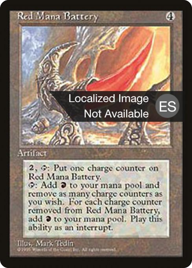 Red Mana Battery (4BB-343) - Fourth Edition Foreign Black Border