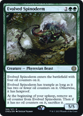 Evolved Spinoderm (PRE-166) - Phyrexia: All Will Be One Promos Foil