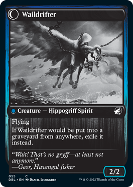 Galedrifter // Waildrifter (DBL-055) - Innistrad: Double Feature: (Double Faced Transform)
