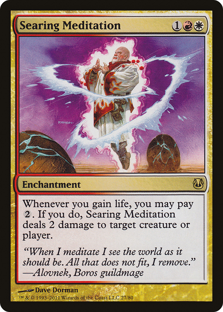 Searing Meditation (DDH-027) - Duel Decks: Ajani vs. Nicol Bolas