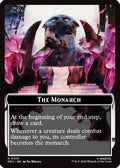 The Monarch (016) // Vibranium (015) Double-Sided Token (MSC-16 // 15) - Commander: Marvel Super Heroes
