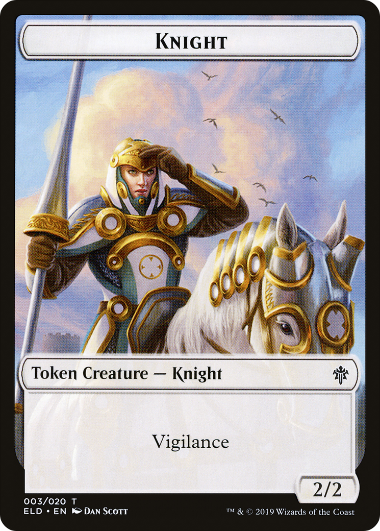Knight (ELD-003) - Throne of Eldraine Tokens Foil