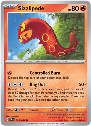 Sizzlipede 009/null - ME05 Pitch Black Reverse Holofoil