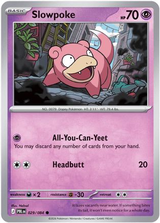 Slowpoke 029/null - ME05 Pitch Black Reverse Holofoil