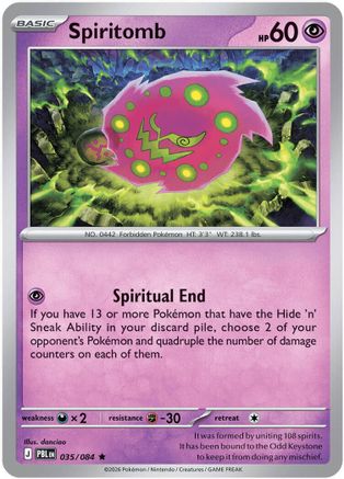 Spiritomb 035/null - ME05 Pitch Black Reverse Holofoil