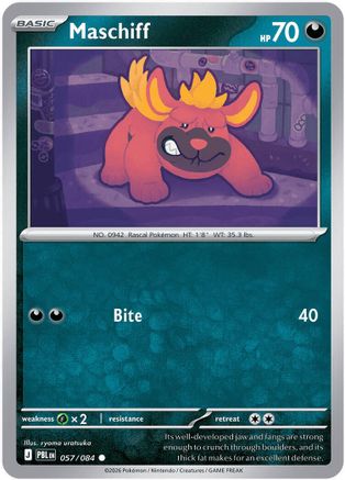Maschiff 057/null - ME05 Pitch Black Reverse Holofoil