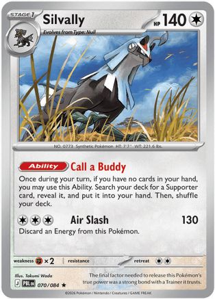 Silvally 070/084 - ME05 Pitch Black Reverse Holofoil