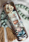 Alice Patchwork, 30 oz skinny tumbler