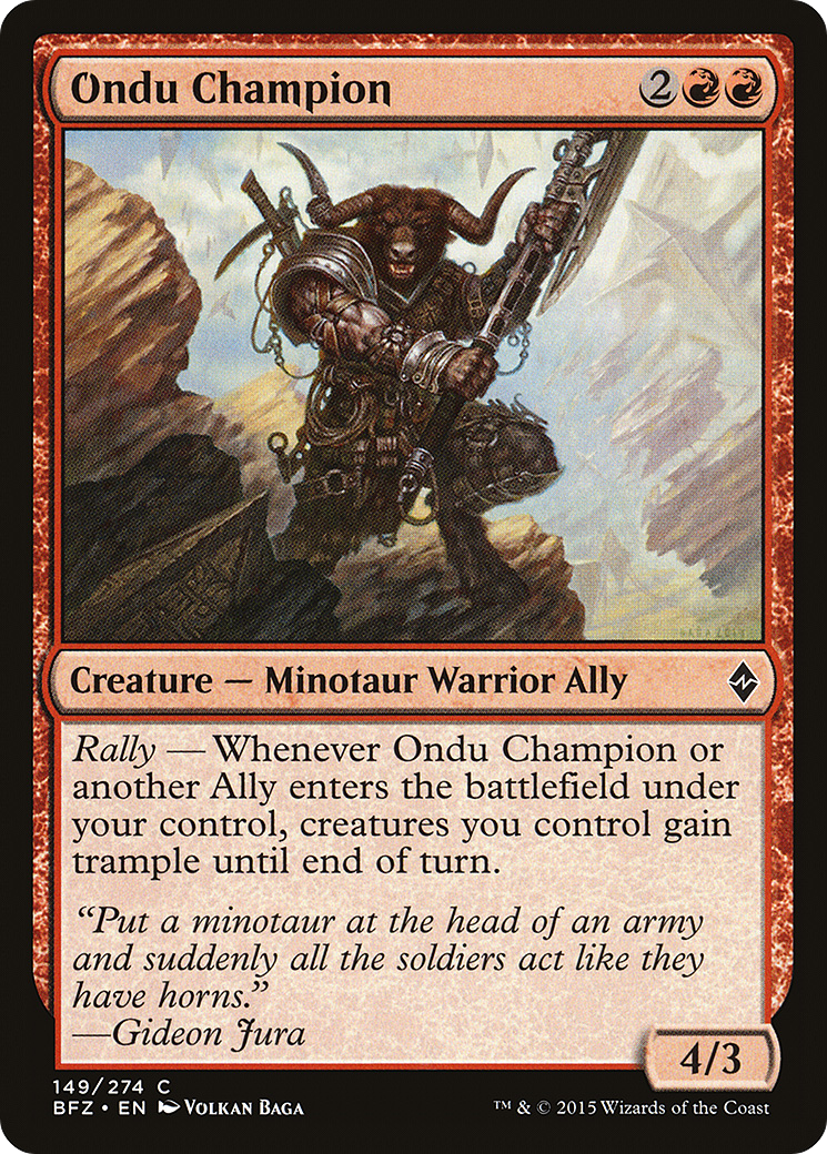 Ondu Champion (BFZ-149) - Battle for Zendikar Foil