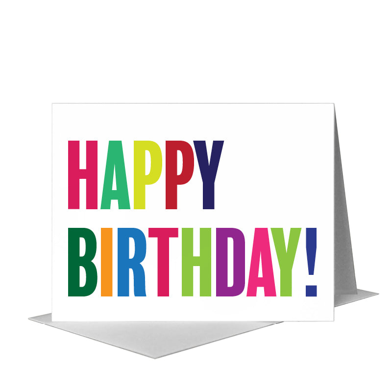 Happy Birthday, Greeting Card (#7133B)