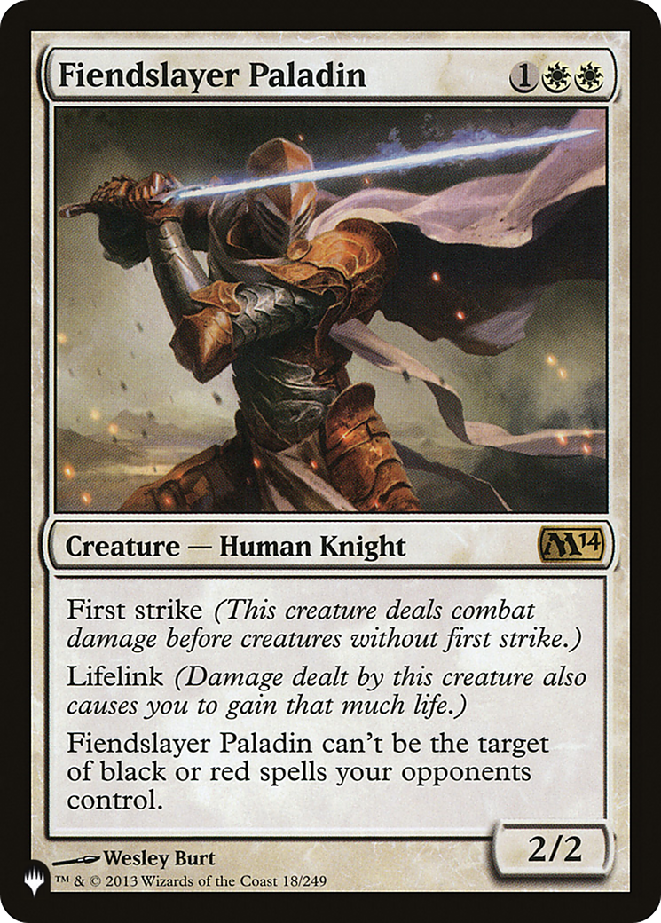 Fiendslayer Paladin (LIST-M14-18) - The List