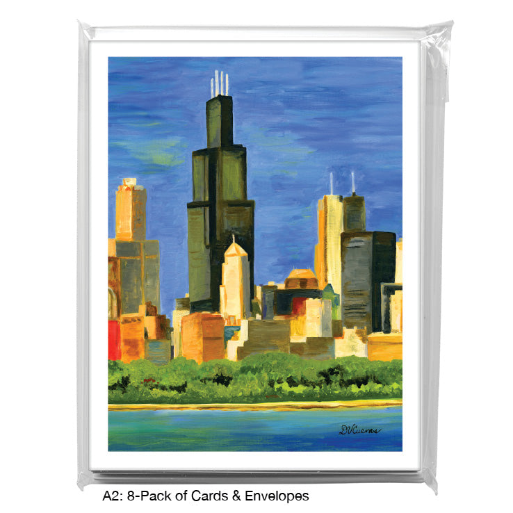 Chicago Skyline, Greeting Card (#7196C)