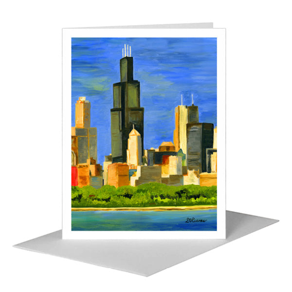 Chicago Skyline, Greeting Card (#7196C)