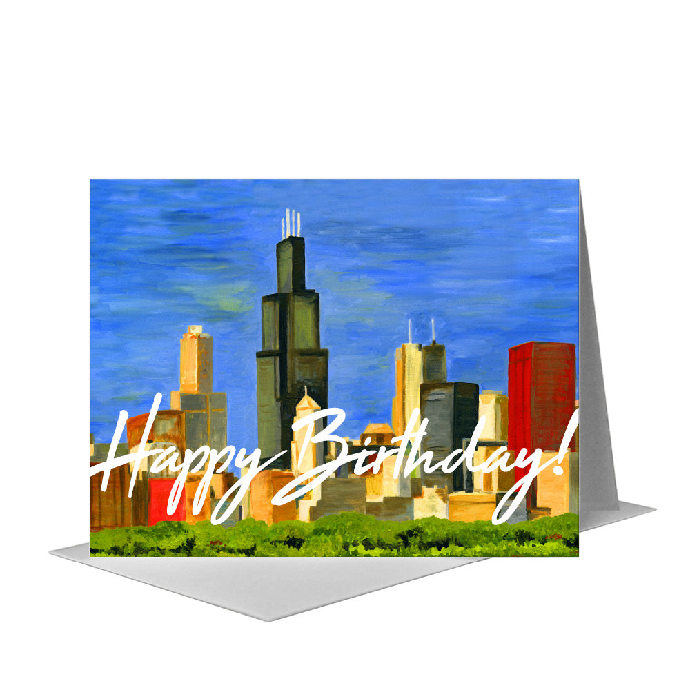 Chicago Skyline, Greeting Card (#7196D)