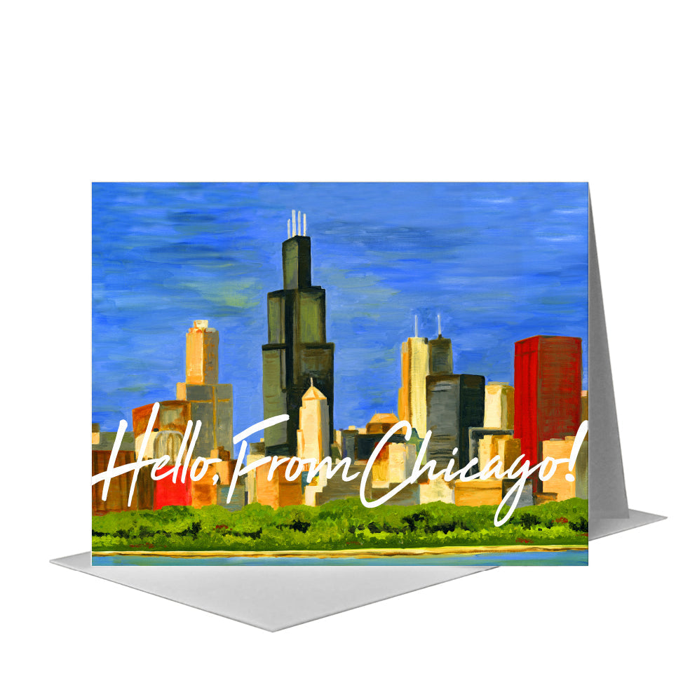 Chicago Skyline, Greeting Card (#7196F)