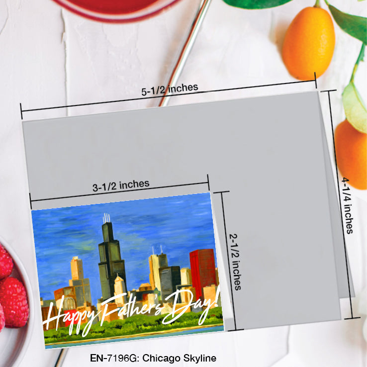 Chicago Skyline, Greeting Card (#7196G)