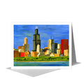 Chicago Skyline, Greeting Card (#7196A)