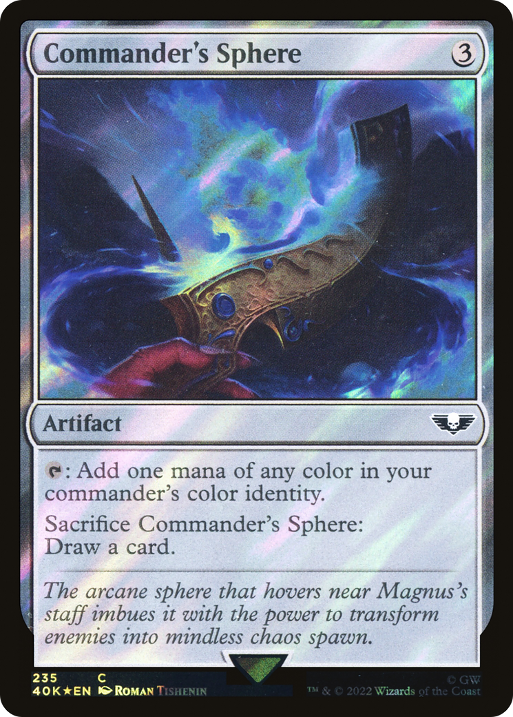 Commander's Sphere (40K-235★) - Warhammer 40,000 Commander Foil