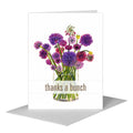 Alliums in Vase, Greeting Card (#7203BA)