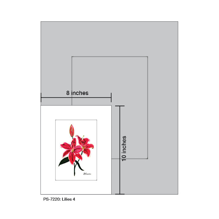 Lilies 4, Print (#7220A)