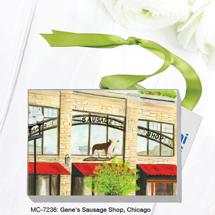 Gene's Sausage Shop, Chicago, Mini Canvas (MC-7236B)