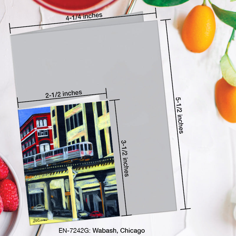 Wabash, Chicago, Greeting Card (#7242G)