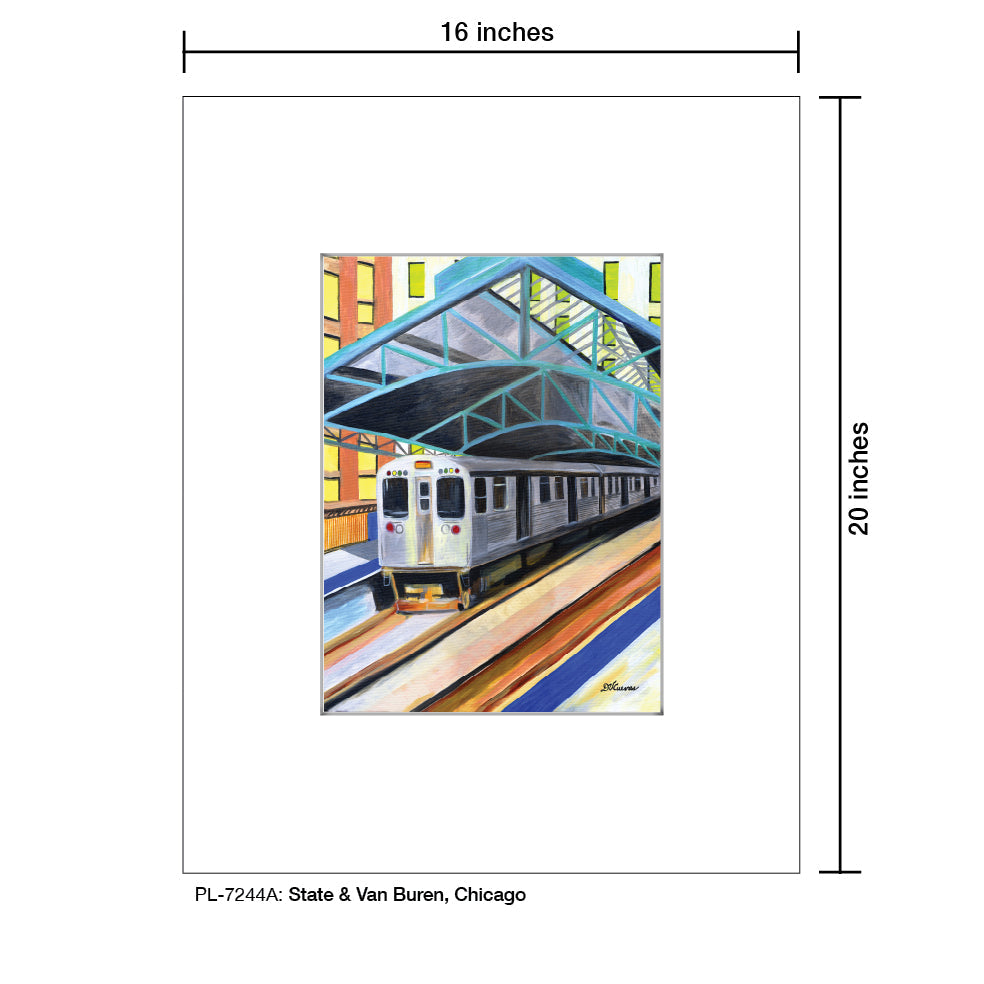 State & Van Buren, Chicago, Print (#7244A)