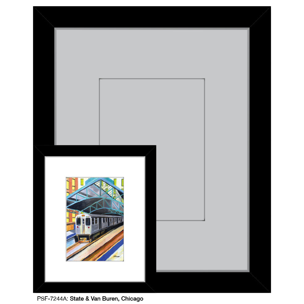 State & Van Buren, Chicago, Print (#7244A)
