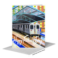 State & Van Buren, Chicago, Greeting Card (#7244AA)