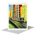 El, Chicago, Greeting Card (#7248D)