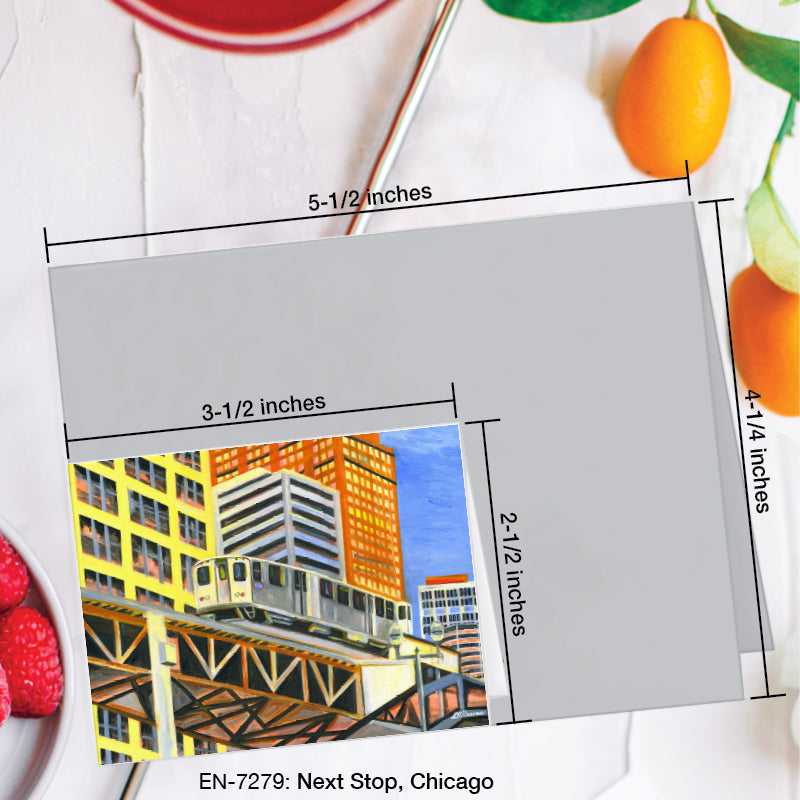 Next Stop, Chicago, Greeting Card (#7279B)