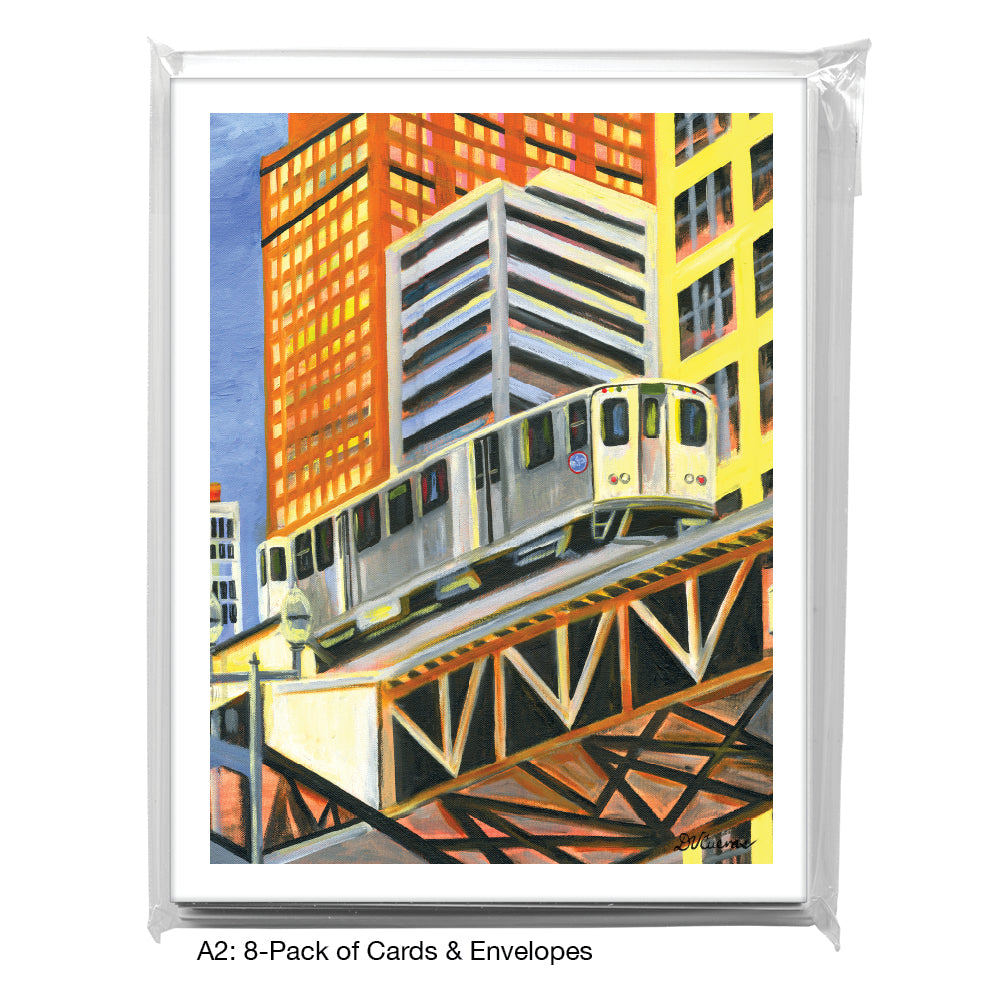 Next Stop, Chicago, Greeting Card (#7279D)