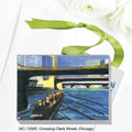 Crossing Clark Street, Chicago, Mini Canvas (MC-7280E)